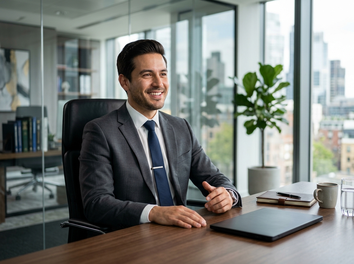 Job interview in a modern executive office