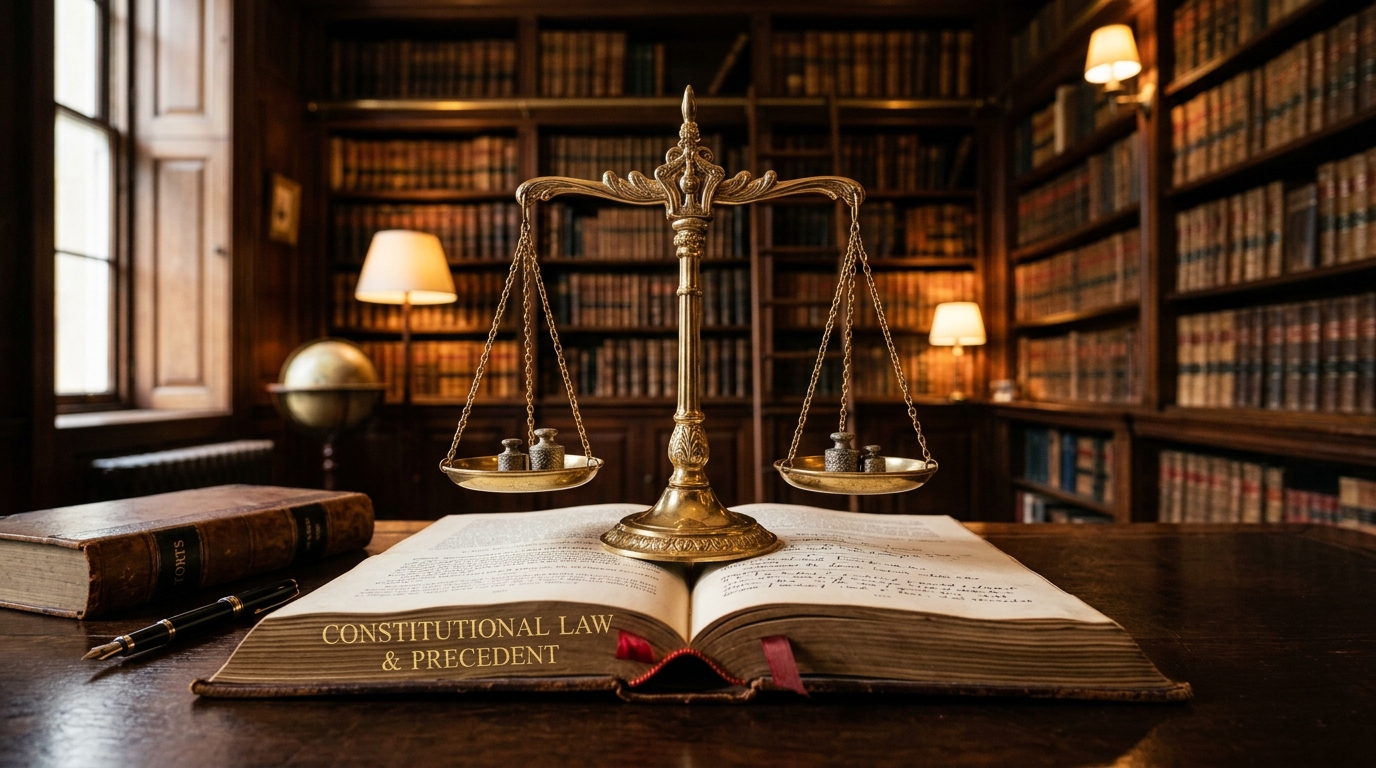 Scales of Justice & Law Library